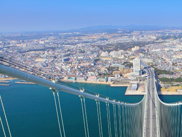 明石海峡大橋から